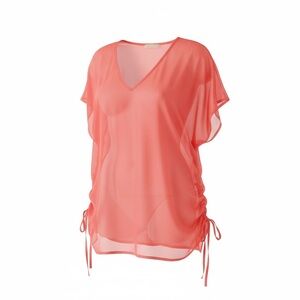 Francesca's Collections Coral Swim Cover-Up S/M New